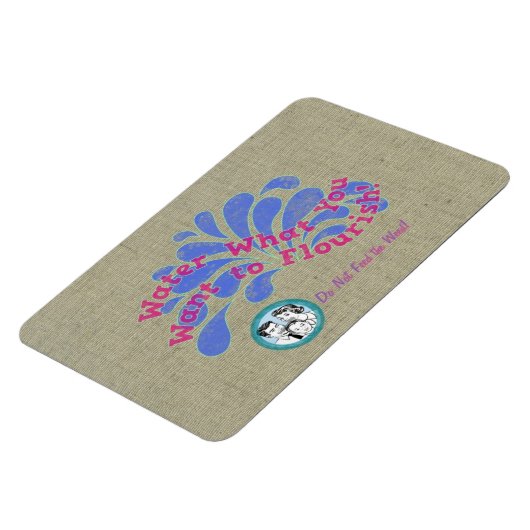 Wasser, was du Will Blühen! Magnet (Linke Seite)