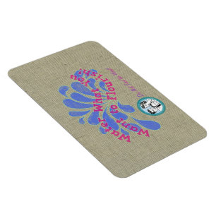 Wasser, was Sie wollen, um zu blühen! Magnet