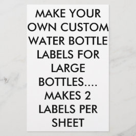 WASSER-/WEINFLASCHENETIKETTIEREN FÜR GROSSE FLASCH FLYER