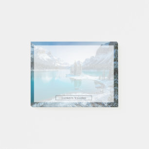 Wasser Winter Jasper National Park, Kanada Post-it Klebezettel