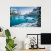 Wasser | Winter Jasper National Park, Kanada Poster (Heimbüro)