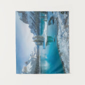 Wasser | Winter Jasper National Park, Kanada Wandteppich (Vorderseite)