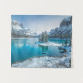 Wasser | Winter Jasper National Park, Kanada Wandteppich (Vorderseite (Horizontal))