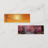 WASSER-/WÜSTENSONNENPROBE Science Fiction Mini Visitenkarte (Vorne/Hinten)