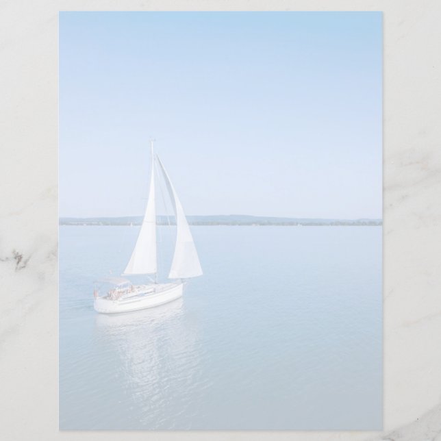 Wasser | Yacht am Plattensee Ungarn (Vorderseite)