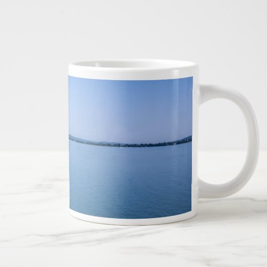 Wasser | Yacht am Plattensee Ungarn Jumbo-Tasse (Rechts)