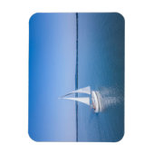 Wasser | Yacht am Plattensee Ungarn Magnet (Vertikal)