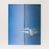 Wasser | Yacht am Plattensee Ungarn Puzzle (Vertikal)
