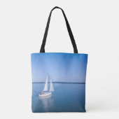 Wasser | Yacht am Plattensee Ungarn Tasche (Rückseite)