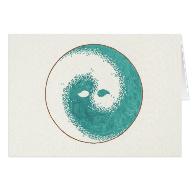 Wasser Yin Yang (Vorderseite (Horizontal))