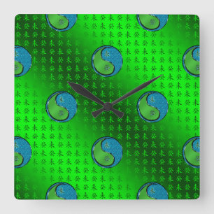 Wasser Ziege Quadratische Wanduhr