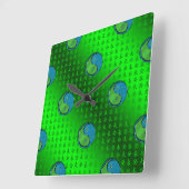 Wasser Ziege Quadratische Wanduhr (Winkel)