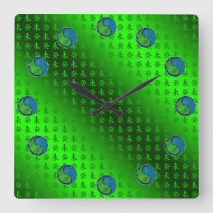 Wasser Ziege Quadratische Wanduhr