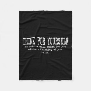 Wasser Zitat Motivations-Inspiration - Denke für d Fleecedecke