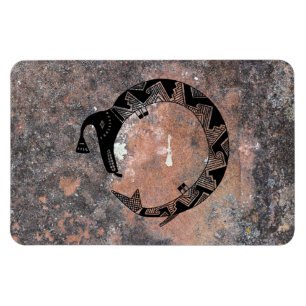 Wasserabfluss, Keramik aus Mimbres Magnet
