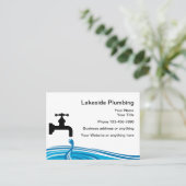 Wasserablecker Visitenkarte (Stehend Vorderseite)