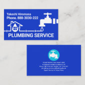 Wasserableitungspipeline Visitenkarte (Vorne/Hinten)