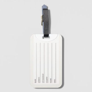 Wasserabstrich Gepäckanhänger