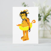 Wasseraffe Einladung (Stehend Vorderseite)