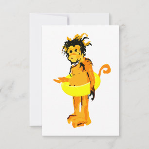 Wasseraffe Einladung