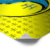 Wasseraffe Poster (Ecke)