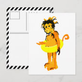 Wasseraffe Postkarte (Vorne/Hinten)