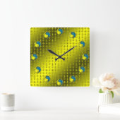 Wasseraffe Quadratische Wanduhr (Zuhause)