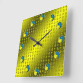 Wasseraffe Quadratische Wanduhr (Winkel)