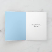 Wasseranker und Blumenstrauß Karte (Innenseite)