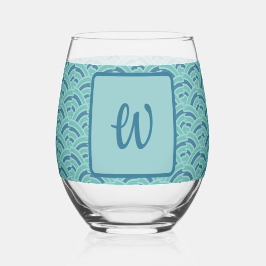 Wasserarme Weinglas Ohne Stiel (Vorderseite)
