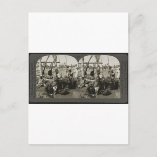 Wasseraufbereitung aus dem Nil in Ägypten um 1928 Postkarte