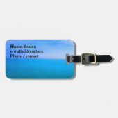 Wasseraussehen Personalisierter Gepäckträger Gepäckanhänger (Vorderseite horizontal)