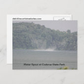 Wasserausstoß am Marburger See Postkarte (Vorne/Hinten)