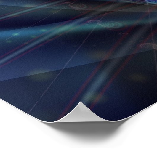 Wasserausstoß Poster (Ecke)