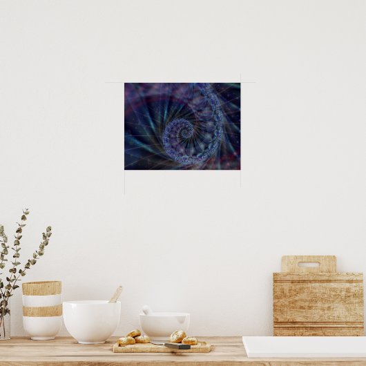 Wasserausstoß Poster (Küche)