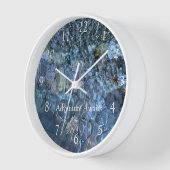 Wasserbach Steine Kieselstrand Wasserbach Uhr (Winkel)