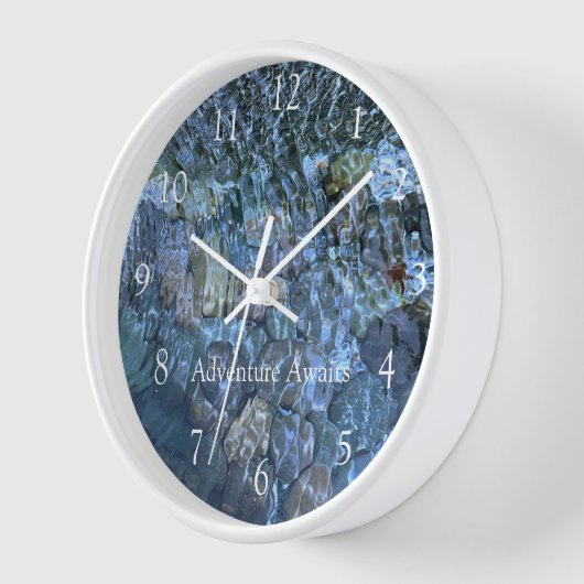 Wasserbach Steine Kieselstrand Wasserbach Uhr (Winkel)