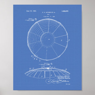 Wasserball 1923 Patent Kunst Blaupause Poster