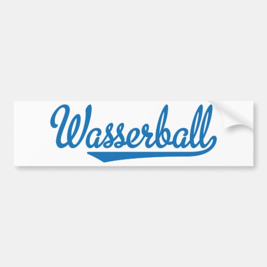 Wasserball Autoaufkleber (Vorne)