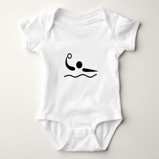 Wasserball Baby Strampler (Vorderseite)