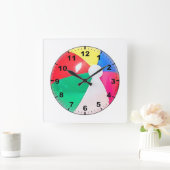"Wasserball" Entwurfs-Wanduhren Quadratische Wanduhr (Zuhause)