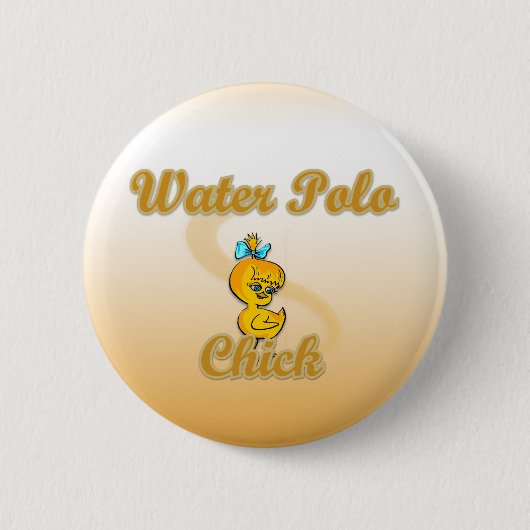 Wasserball-Huhn Button (Vorderseite)