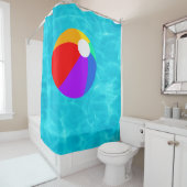 Wasserball im Pool Duschvorhang (Beispiel)