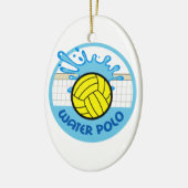 WASSERBALL-NET-SPRITZEN KERAMIKORNAMENT (Links)