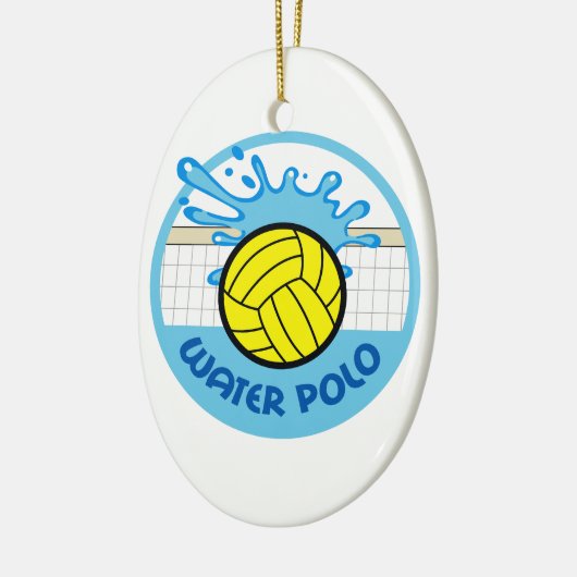 WASSERBALL-NET-SPRITZEN KERAMIKORNAMENT (Links)