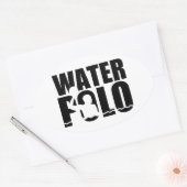 Wasserball Ovaler Aufkleber (Umschlag)