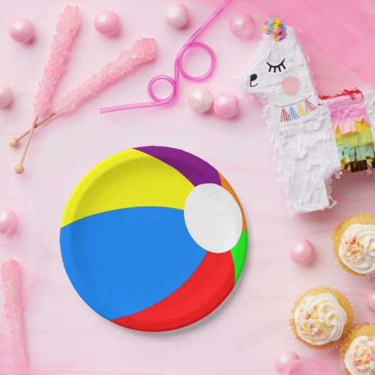 Wasserball Pappteller (Party)