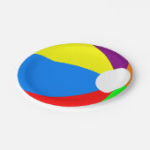 Wasserball Pappteller (Schrägansicht)