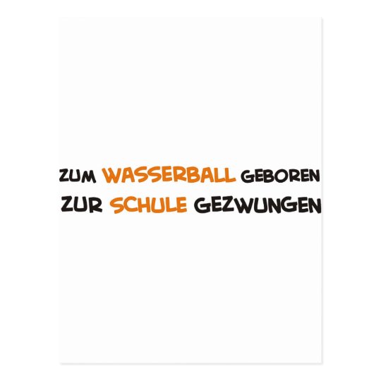 Wasserball Postkarte