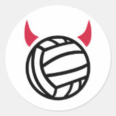 Wasserball Runder Aufkleber (Vorderseite)